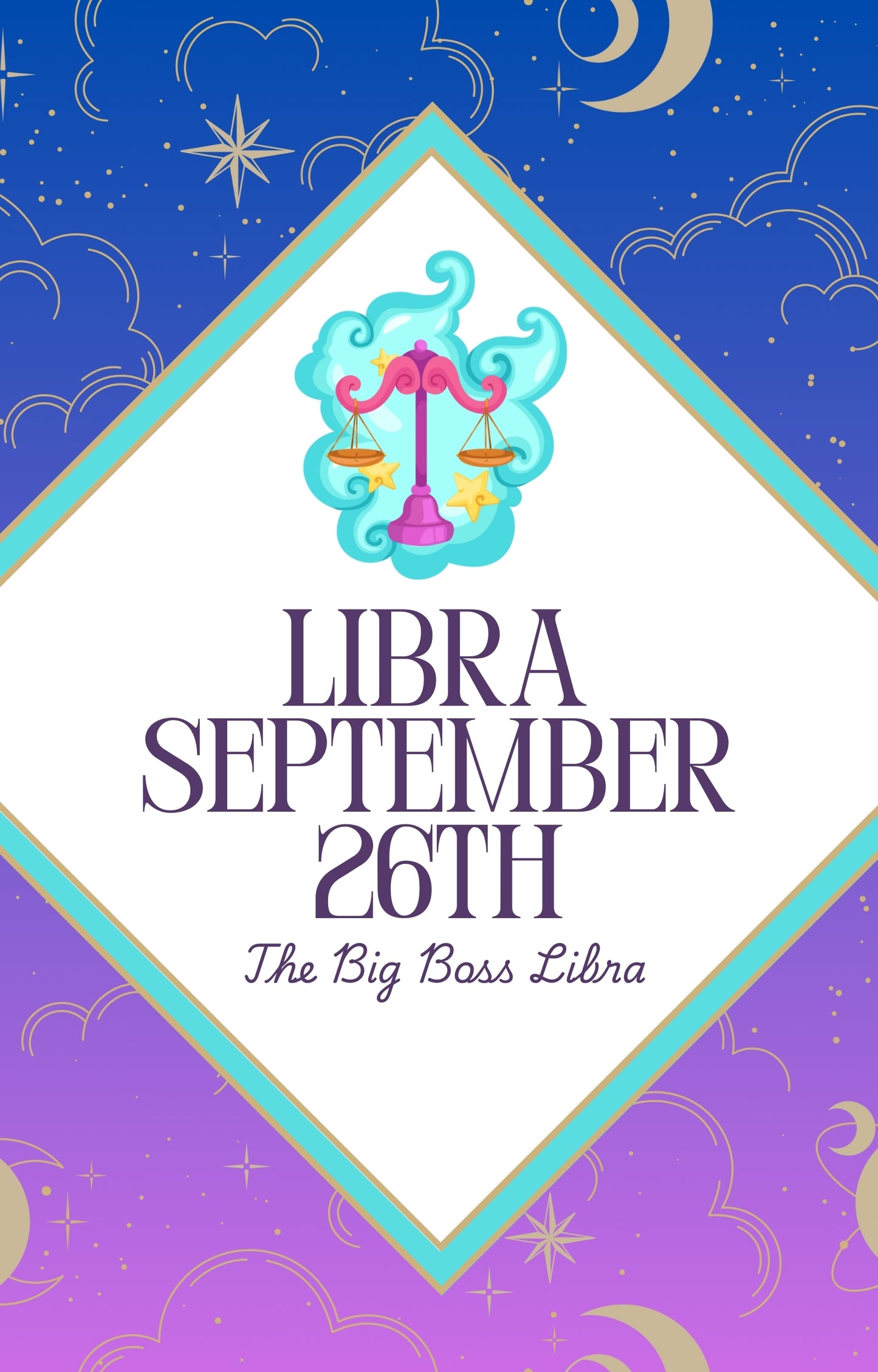 the Libra birthday book September 26 the big boss libra